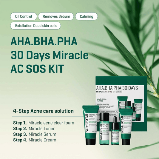 SOME BY MI AHA BHA PHA 30 Days Miracle AC SOS Kit 4 delar – bild 2