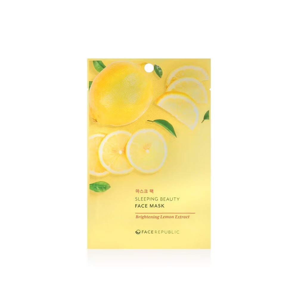Sleeping Beauty Sheet Mask - Brightening Lemon Extract, 23ml
