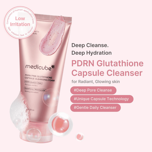 PDRN Pink Glutathione Capsule Cleansing Foam 120g – bild 2