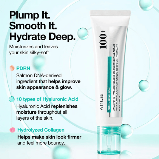 Anua PDRN Hyaluronic Acid 100 Moisturizing Cream 60ml