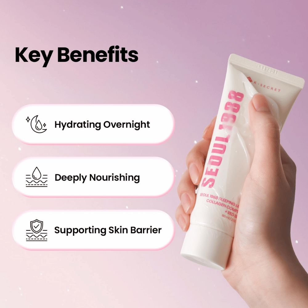 K-SECRET SEOUL 1988 Sleeping Mask Collagen Complex 7 + Red Bean 60ml – bild 3