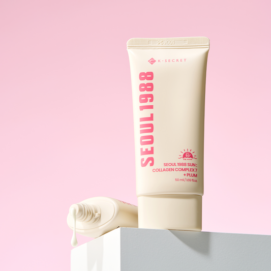 K-SECRET SEOUL 1988 Sun Collagen Complex 7 + Plum SPF50+ PA++++ 50ml – bild 2