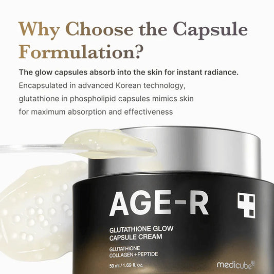 AGE-R Glutathione Glow Capsule Cream 50ml – bild 2