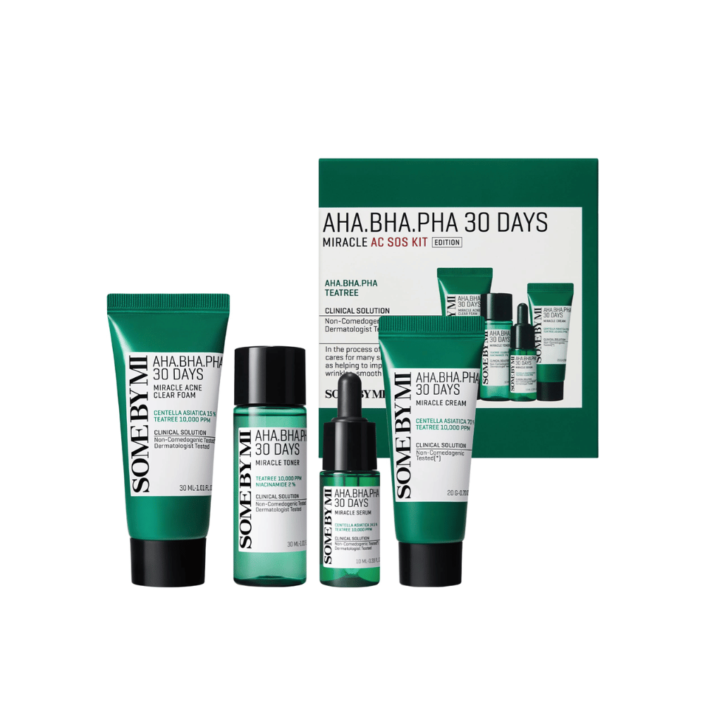 SOME BY MI AHA BHA PHA 30 Days Miracle AC SOS Kit 4 delar