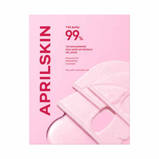Aprilskin TXA Niacinamide Collagen 99 Capsule Gel Mask, 4 st