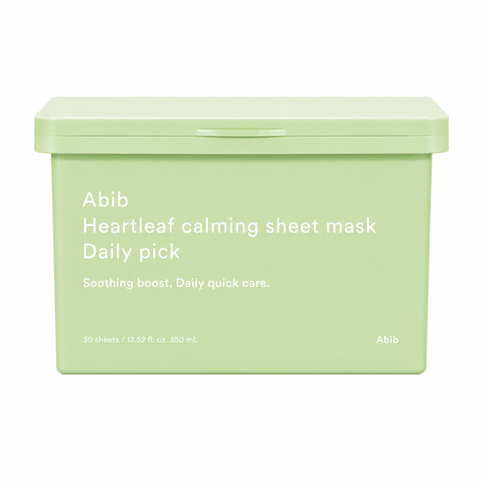 ABIB Heartleaf Calming Sheet Mask Daily Pick 30 sheets