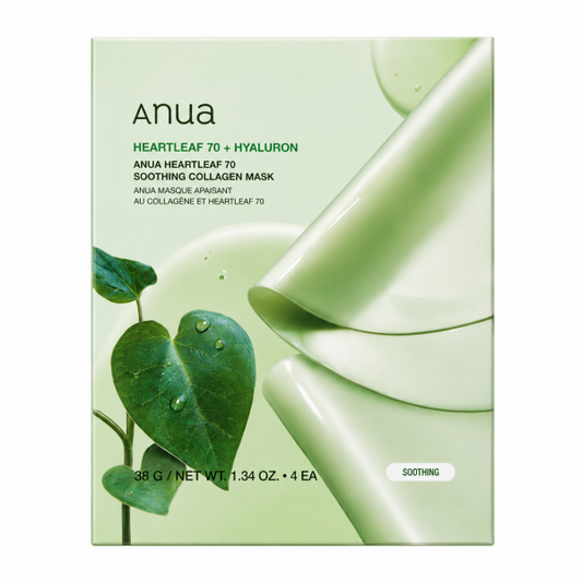 Anua Heartleaf 70 Soothing Collagen Mask 4 Sheets