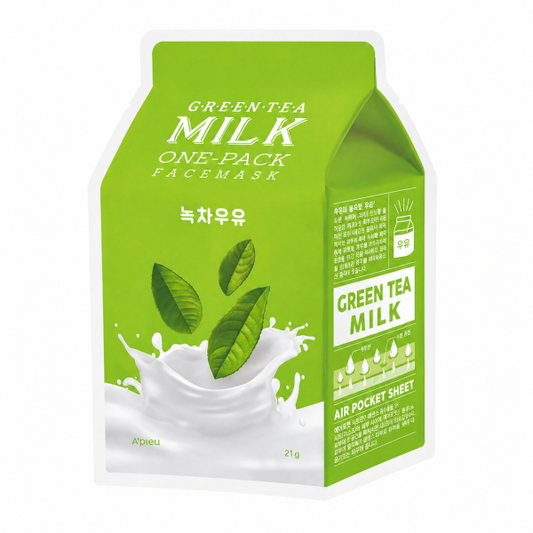 A'pieu Green Tea Milk One-Pack Face Mask 1 sheet