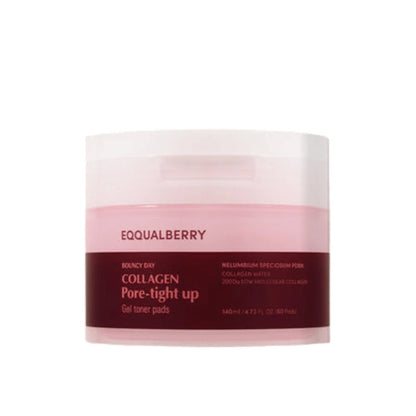 Eqqualberry Collagen Pore-Tight Up Gel Toner Pads