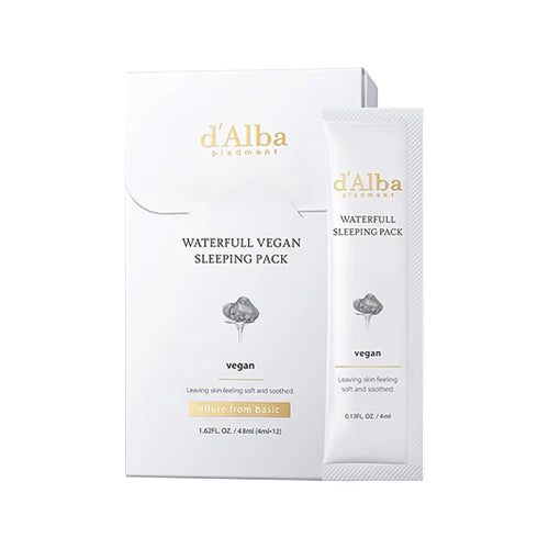 d'Alba Waterfull Vegan Sleeping Pack 4ml x12