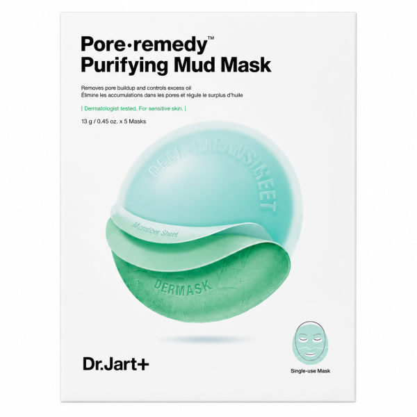Dr.Jart+ Dermask Pore Remedy Purifying Mud Mask Pack 5 sheets