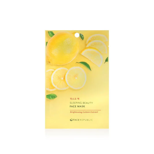 Sleeping Beauty Sheet Mask - Brightening Lemon Extract, 23ml