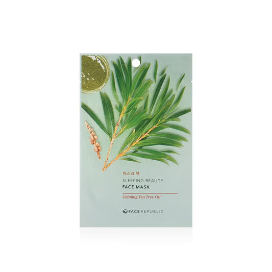 Sleeping Beauty Sheet Mask - Calming Tea Tree Oil, 23ml