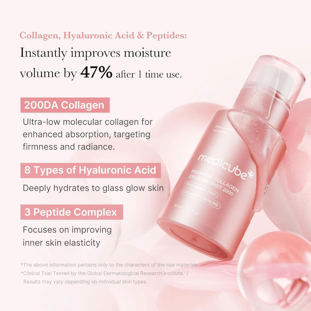 PDRN Pink Collagen Exosome Shot Ampoule 2000 30ml – bild 2