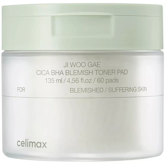 Celimax Ji Woo Gae Cica BHA Blemish Toner Pads 60 st