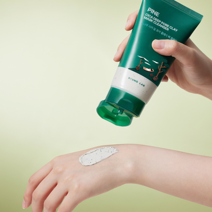 Round Lab Pine Cica Deep Pore Clay Mask Cleanser 150ml – bild 2